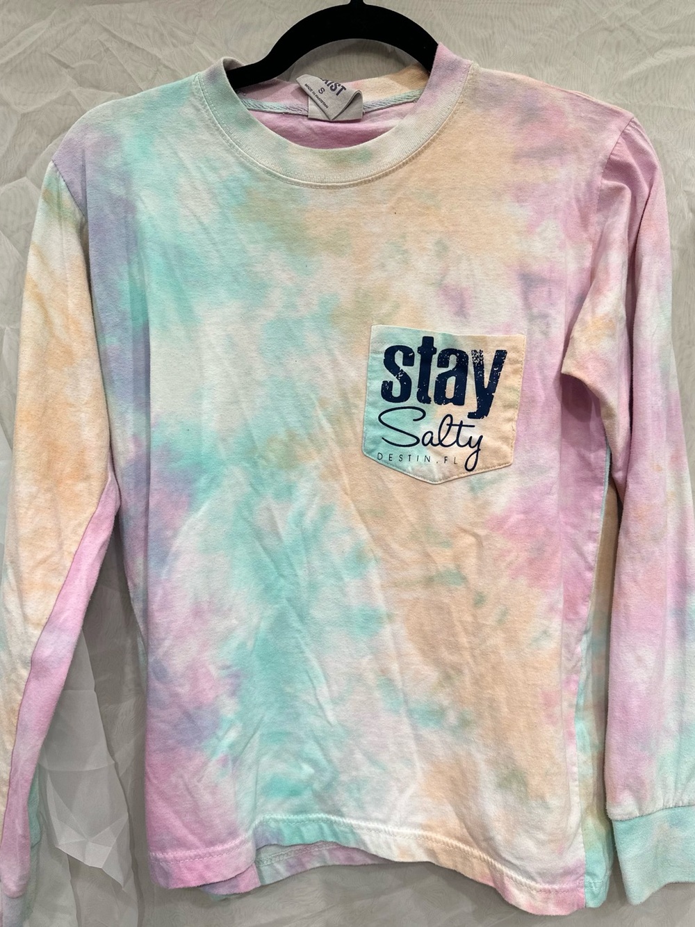 Exist Brand | Colorful Tie-Dye 'Stay Salty' Destin, Fl | Soft Long Sleeve Tee
